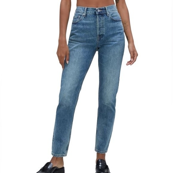 NWT Everlane The 90s Cheeky Jean Ankle High Rise Button Fly Women's size 32 - Picture 1 of 12